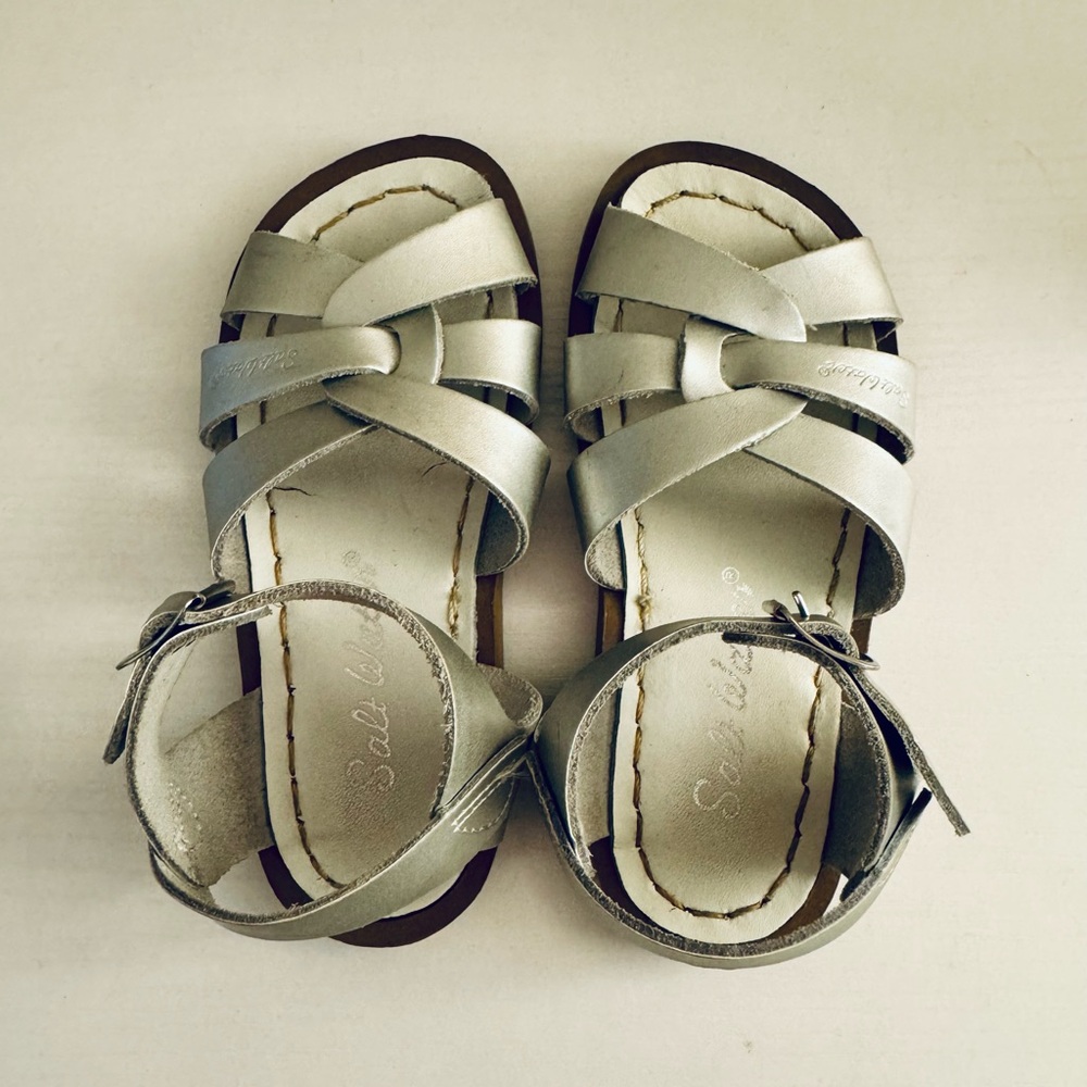 Salt Water Sandals by Hoy Silver Sandals